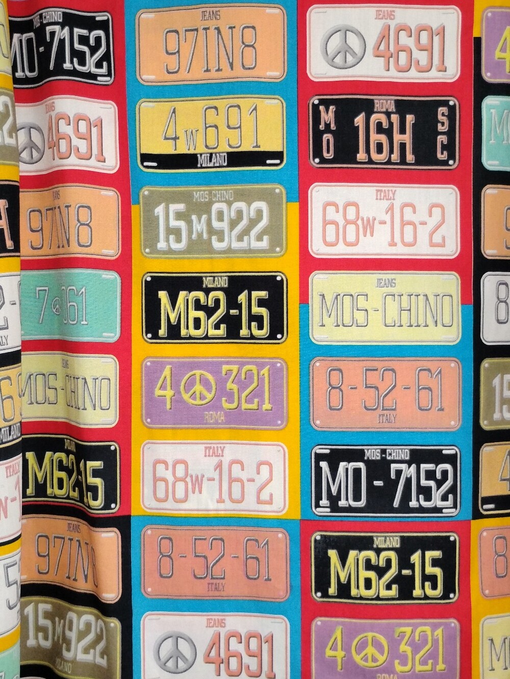 MOSCHINO LICENSE PLATE PRINT SHIRT - Picture 5 of 8